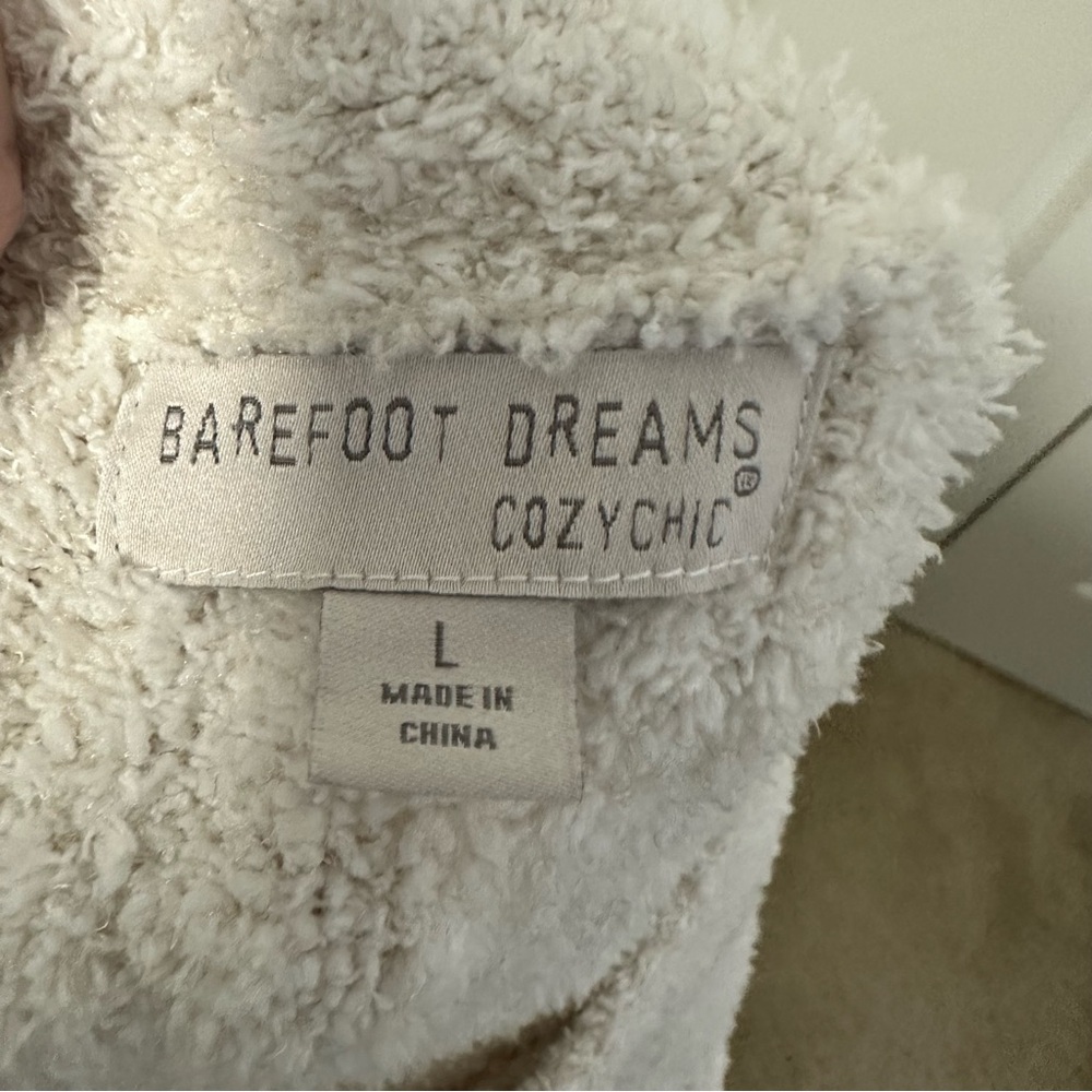 Barefoot Dreams Cozychic Lite Melange Boatneck Button Pullover Sweater EUC - Picture 6 of 10
